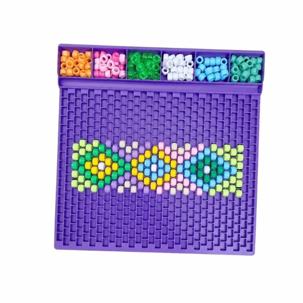 DIY Pony Beads Fast Stringing Tray Large Capacity Thickened Pony Bead Planning Tray Portable Versatile Bead Bracelet Board Gifts