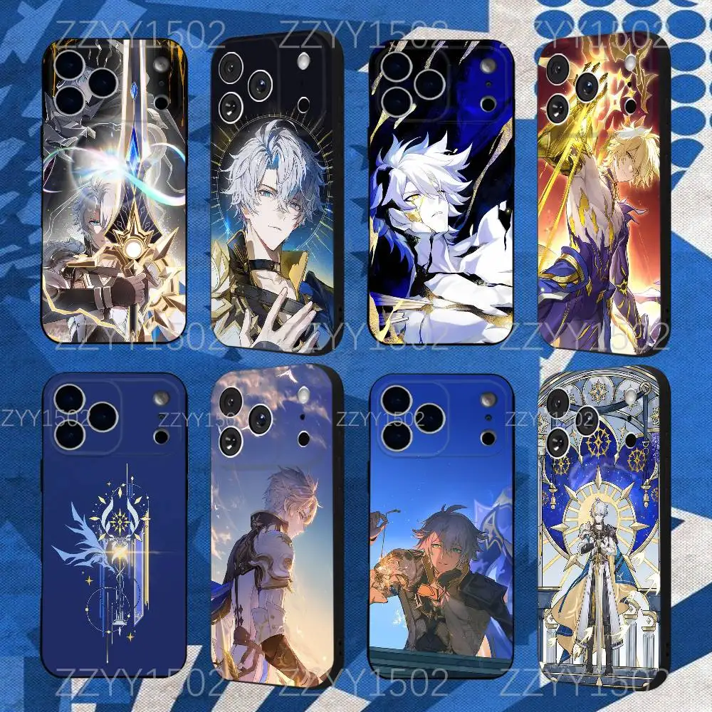 

H-Honkai Star Rail Phainon Phone Case For iPhone 17,16,15,14,13,12,Pro,Max,Plus,E,SE4,Air,Mini Black Funda Shell