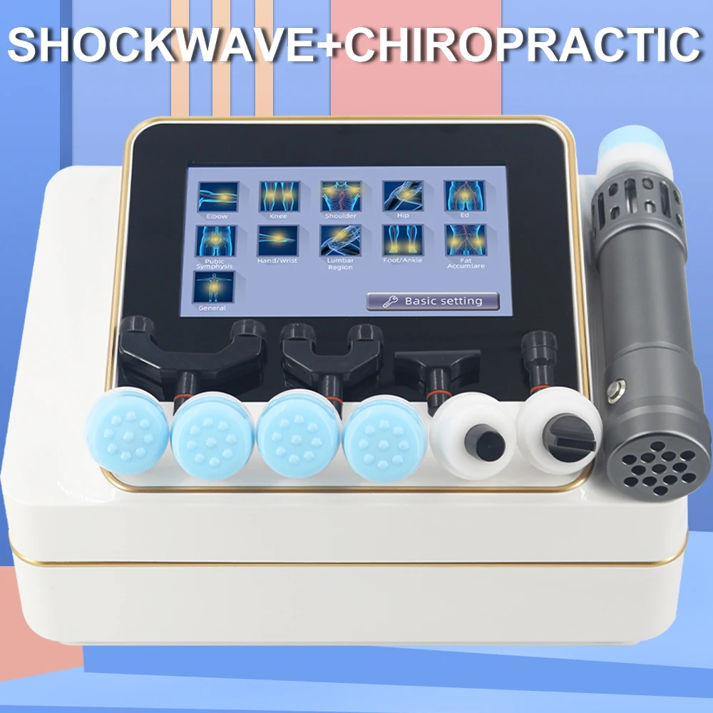 

2 in 1 250MJ New Shock Wave Chiropractic Adjusting Tool For Men ED Treatment Shockwave Therapy Machine Relief Pain Massage Tool