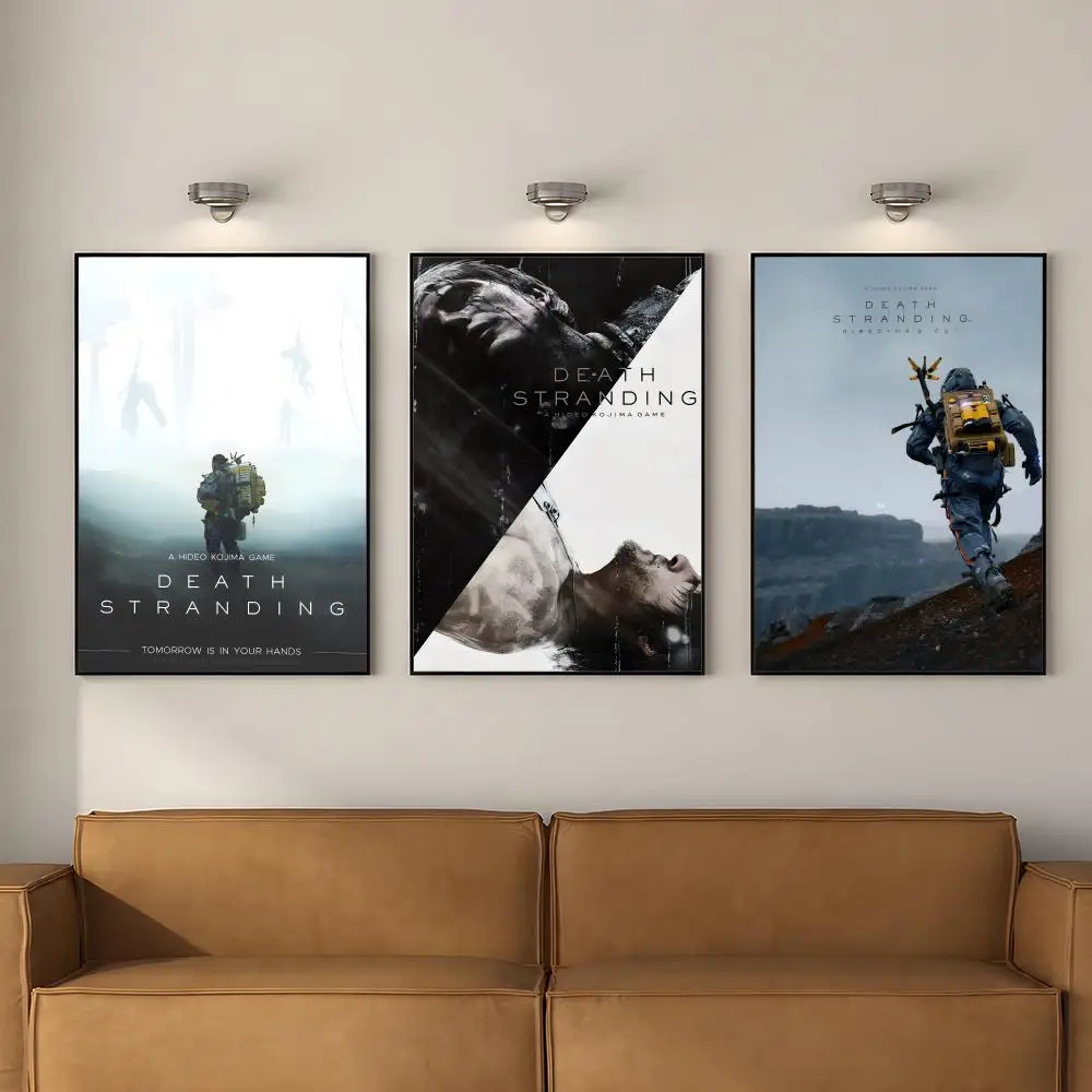 Game d-Death Stranding Sam Porter Poster PP Self Adhesive Decorative Poster Waterproof Waterproof for Apartment Bedroom