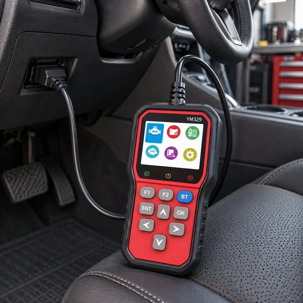 YM329 For Obd2 Scanner Diagnostic Tool With Battery Tester Live Data For Car Engine Check For Code Reader Fault Detector