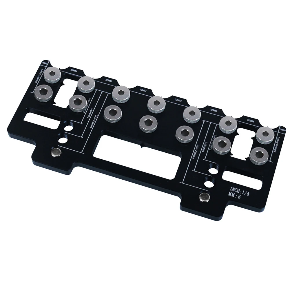 /Aluminum /Alloy /Pocket Hole Jig Kit Handle Pitch Punch Locator Drilling Guide Template For Wardrobe Door Cabinet Woodworking T
