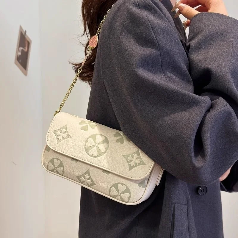 Дизайнерская высококачественная женская сумка - новая модель 2025 года с ремешком-цепочкой, сумка через плечо, маленькая сумка через плечо