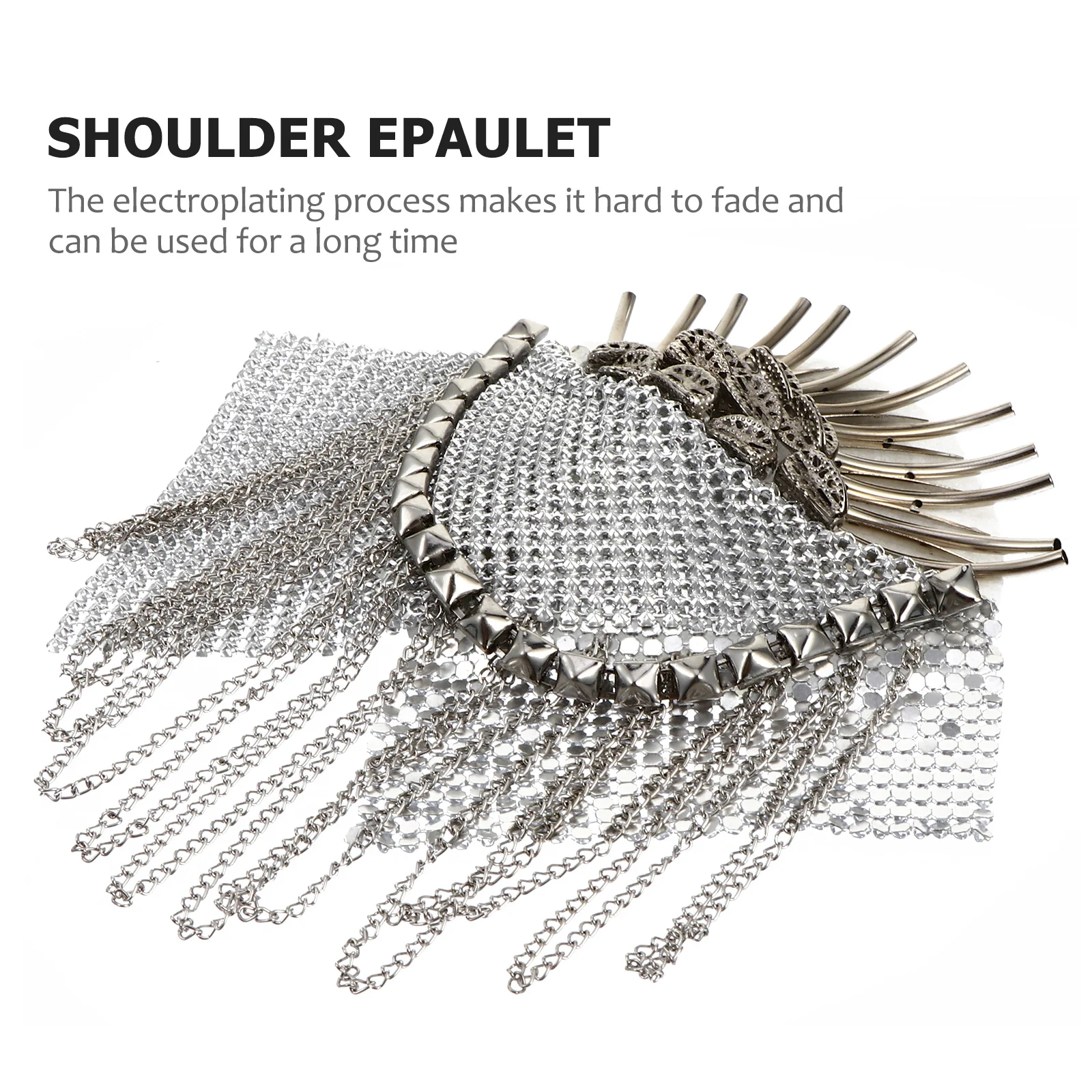Epaulet Shoulder Boards Chaplain Epaulets Fringe Personality Alloy Brooch Banquet