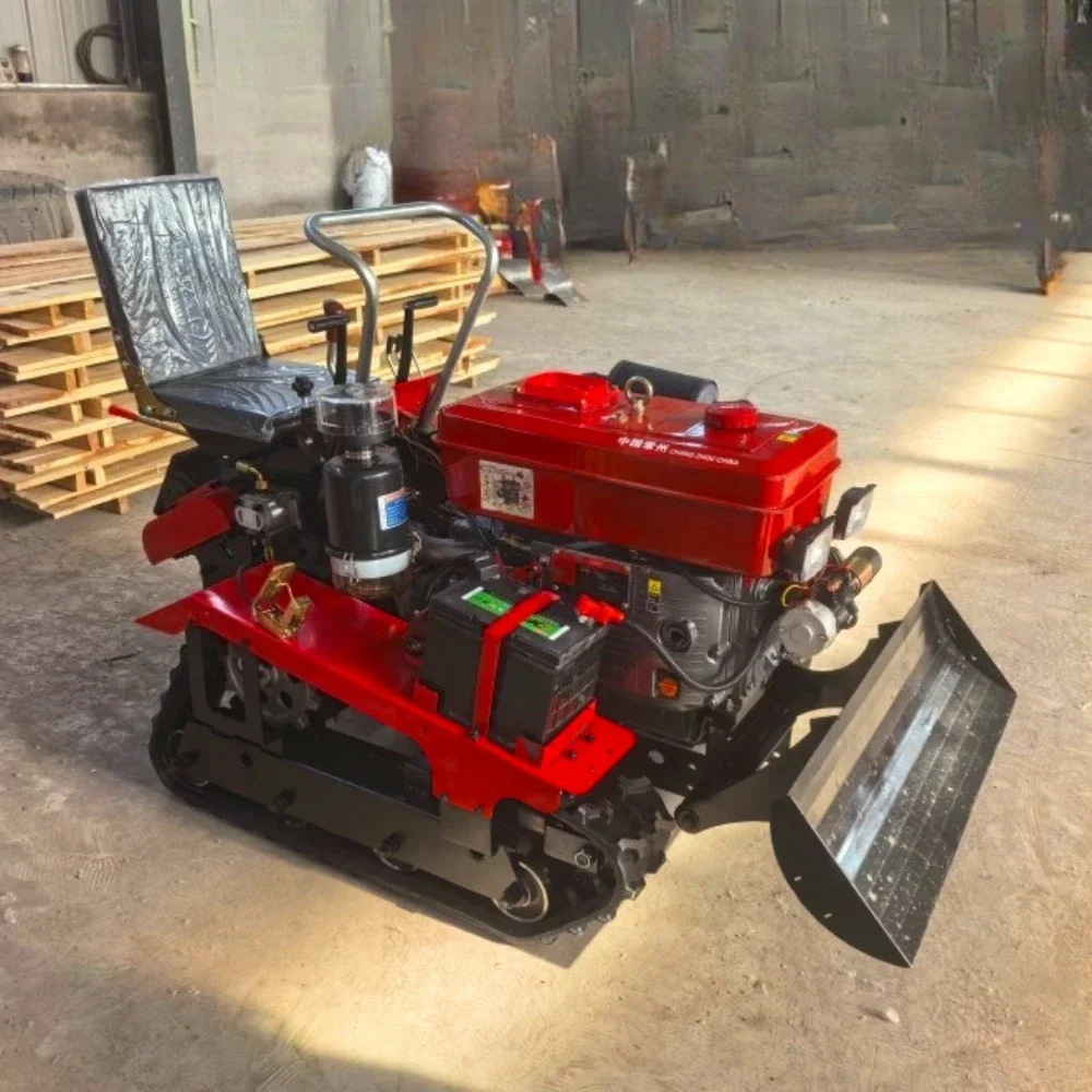 Hot Selling Agricultural Tillage Machine, Track Type  Agricultural Machinery, Multifunctional Micro Tillage Machine