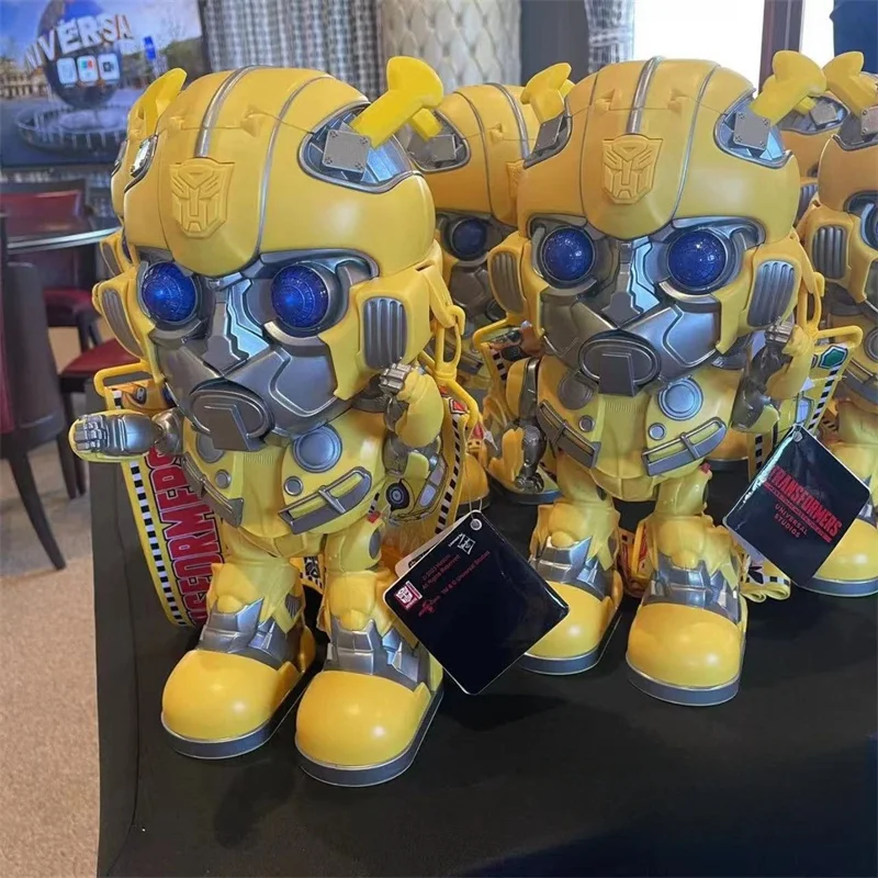 Transformers Bumblebee Luminescence Popcorn Bucket Cup Cinema Artifact Anime Surrounding Figurki Model Dorosły Dziecko Prezent Urodzinowy