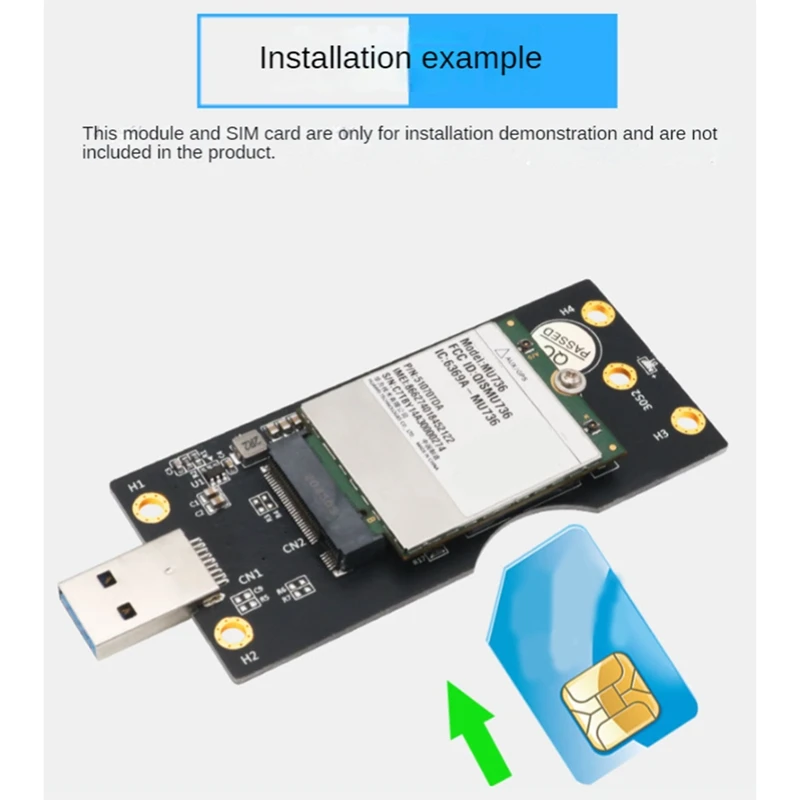 HOT-NGFF M.2 Key B To USB 3.0 Adapter Expansion Card With Card Slot For WWAN/LTE 3G/4G/5G Module Support 3042/3052 M.2 SSD