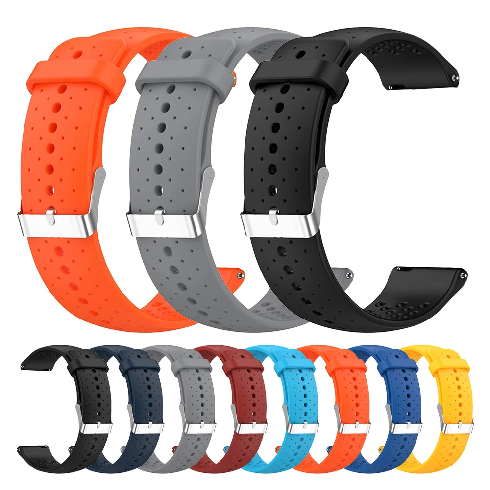 Correa de silicona deportiva de 20mm y 22mm para reloj Garmin Venu 4, 3, 2, Sq2/D2 Air X15, Forerunner 70, 170, 570, 265, 255, 245, pulsera musical
