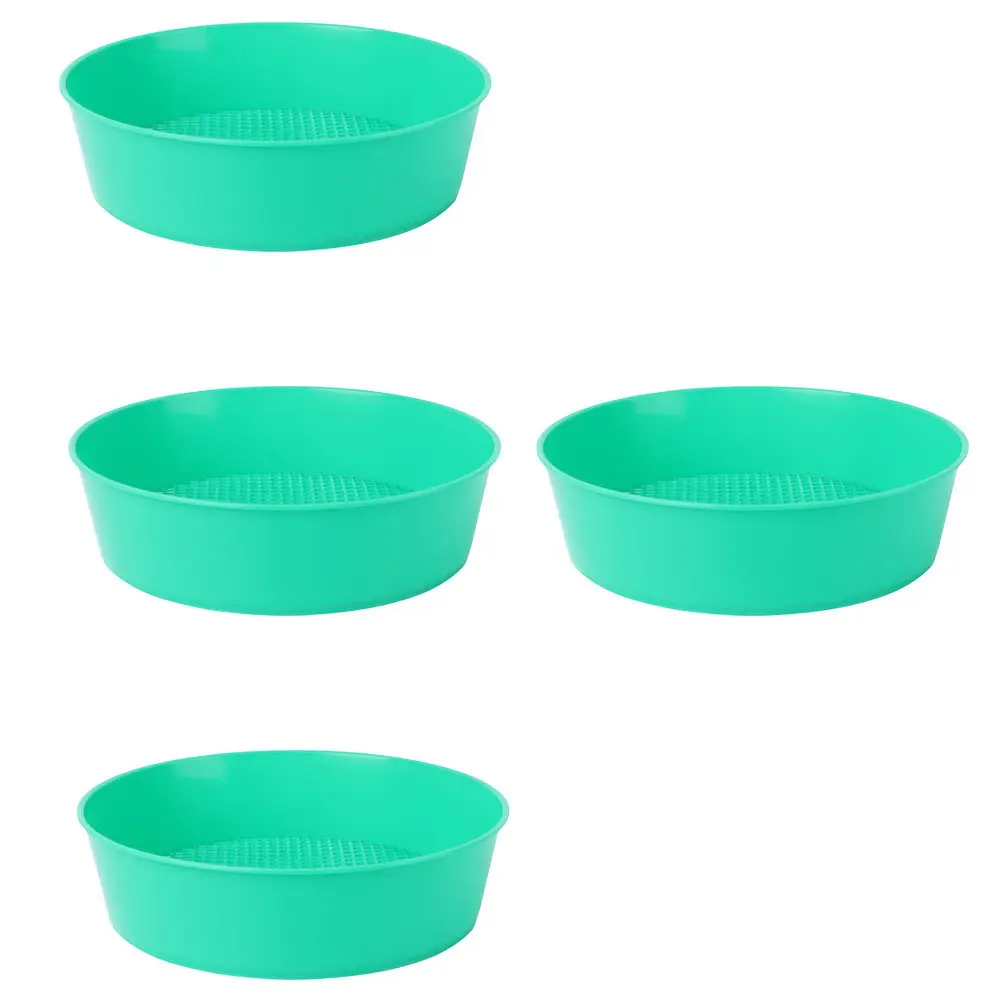 ตะแกรงร่อนดินสำหรับทำสวน 4 ชิ้น แบบมืออาชีพ สำหรับแยกหินและทราย ตะแกรงร่อนอเนกประสงค์สำหรับสวน