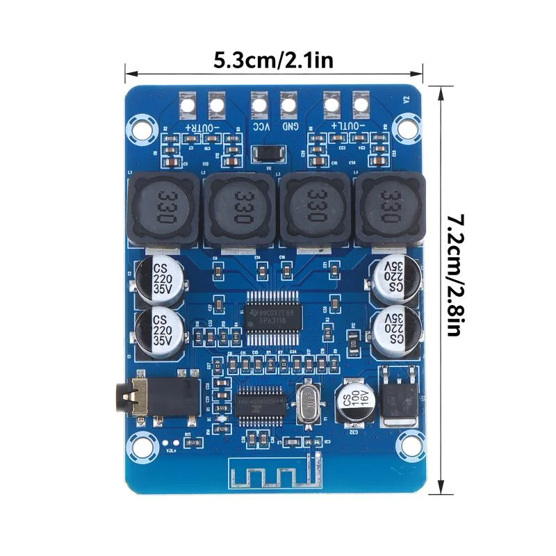Ultra Clear Bluetooth Digital Power Amplifier Board TPA3118 Dual 45W Audio Amplifier Module AUX Decoding