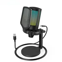 USB Gaming Microphone RGB,Gain Knob Touch Mute,Streaming Podcast Condenser Mic for PC,Switch Wholesale Studio hot sale Speaker
