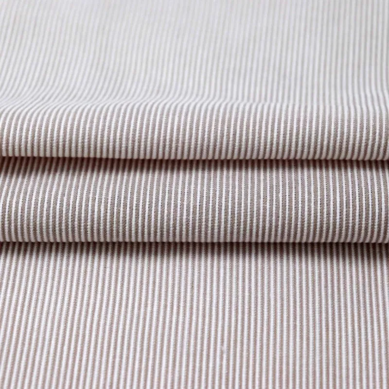 Pure cotton striped shirt fabric Soft thin cloth Handmade Sewing DIY for Summer T-shirt casual pants children clothing 145*100cm