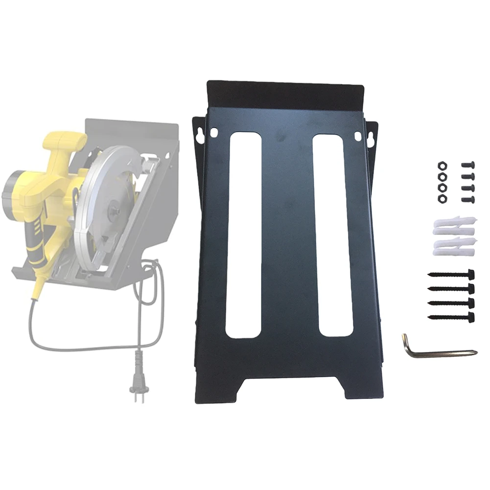 

Держатель для циркулярной пилы, настенное крепление, стеллаж для хранения, органайзер для мастерской, сарай, гараж, домашний органайзер для электроинструментов