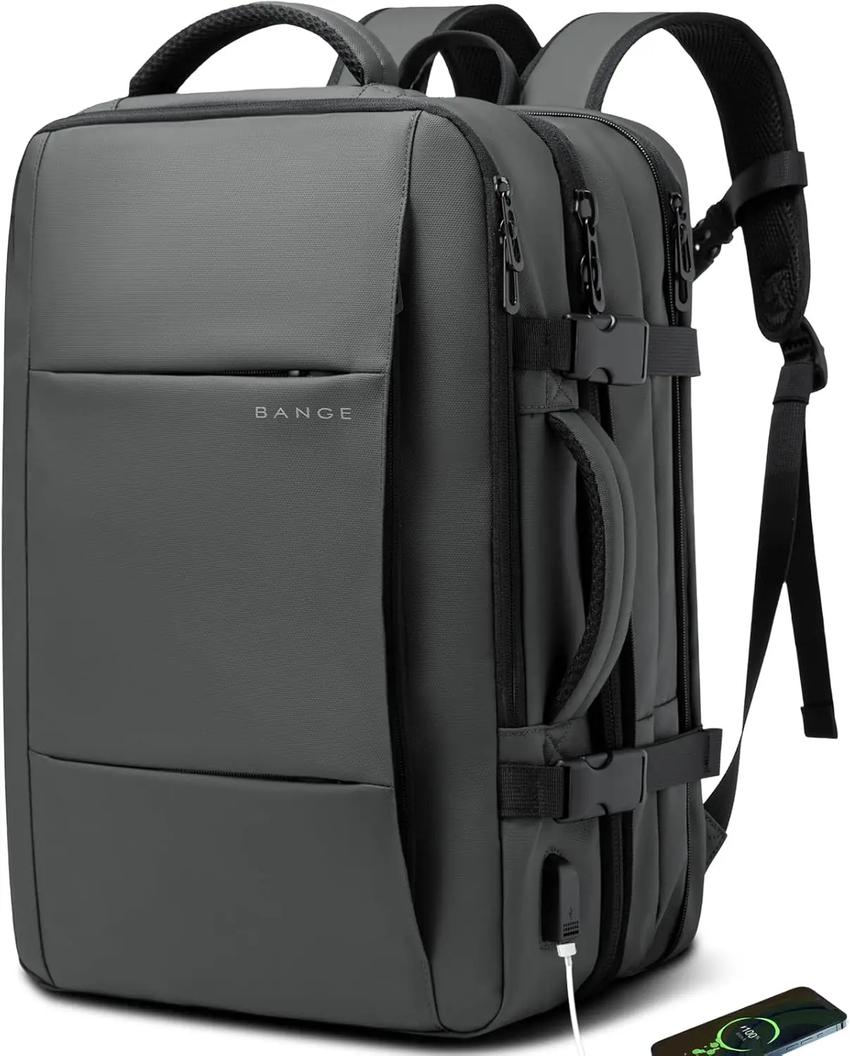 

35L Expandable Carry-On Backpack, Waterproof Laptop Daypack for Travel Business Gym, Airline Approved