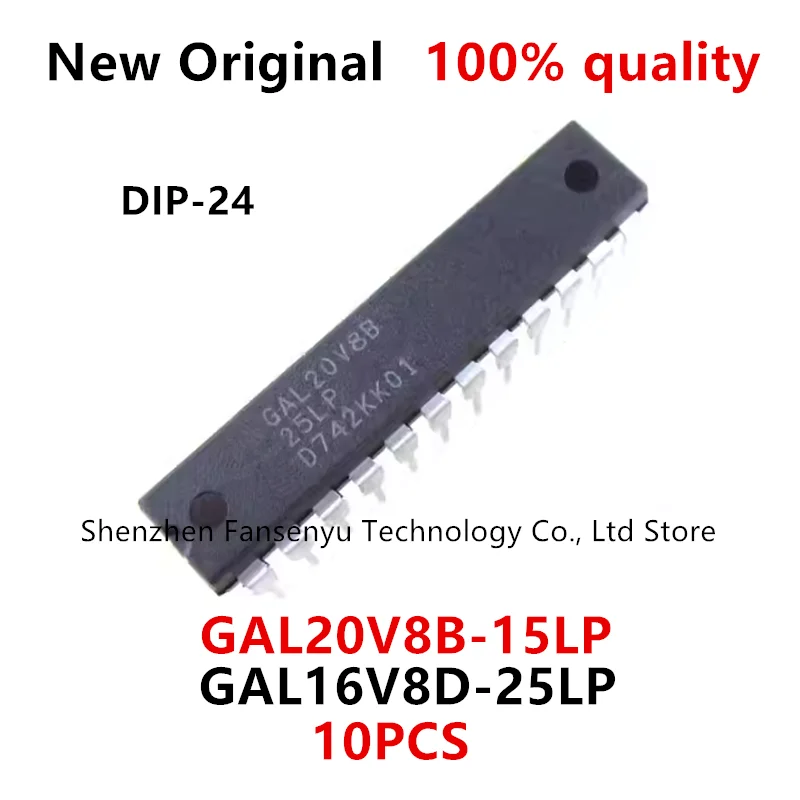 

(10piece)100% New GAL20V8B-15LP GAL16V8D-25LP GAL20V8B 15LP GAL16V8D 25LP DIP-24 Chipset.