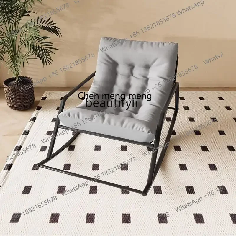 ss7304Rocking Chair Single Double Recliner Couch Bedroom Balcony Living Room Leisure Lunch Break Leisure Chair