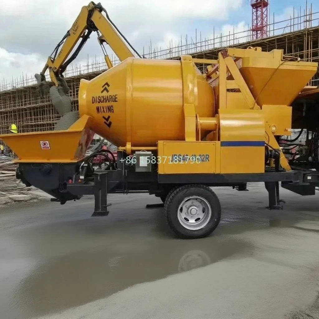 

Hot Sale Concrete Pump Mixer Machine Hydraulic Concrete Conveying Pump Machine Concrete Pump Mixer for Building Construction