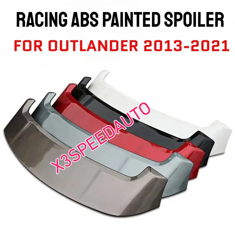 Fit For Mitsubishi Outlander ABS Racing Sport Rear Spoiler Wing trunk lid, spoiler, fender, sport Body Kit  2013-2020 2016 2018
