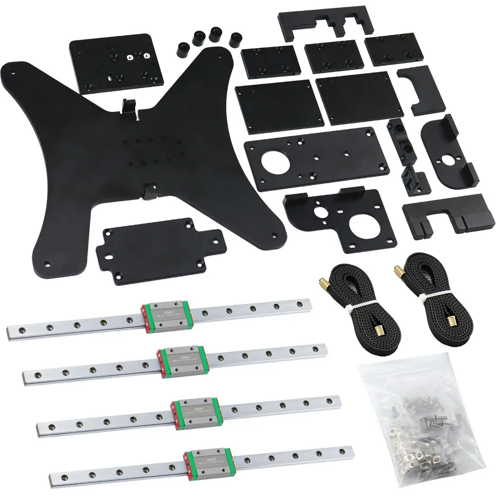 Kit di aggiornamento stampante 3D per Ender3, E3Pro/3s, E3 V2, include kit e viti da cintura per guide lineari Hiwin originali.