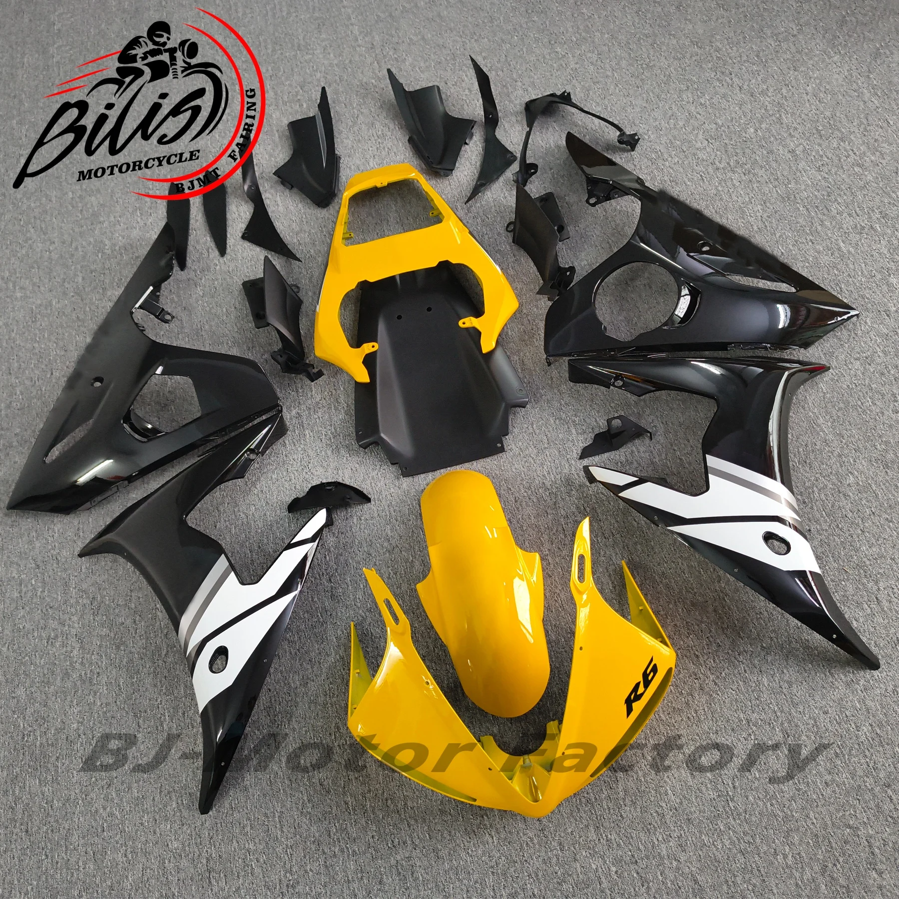 

Для YAMAHA 03 04 обтекатели NWE ABS YZF R6 2004 обтекатели для YAMAHA YZFR6 2003-2005 пластиковые обтекатели глянцевый черный