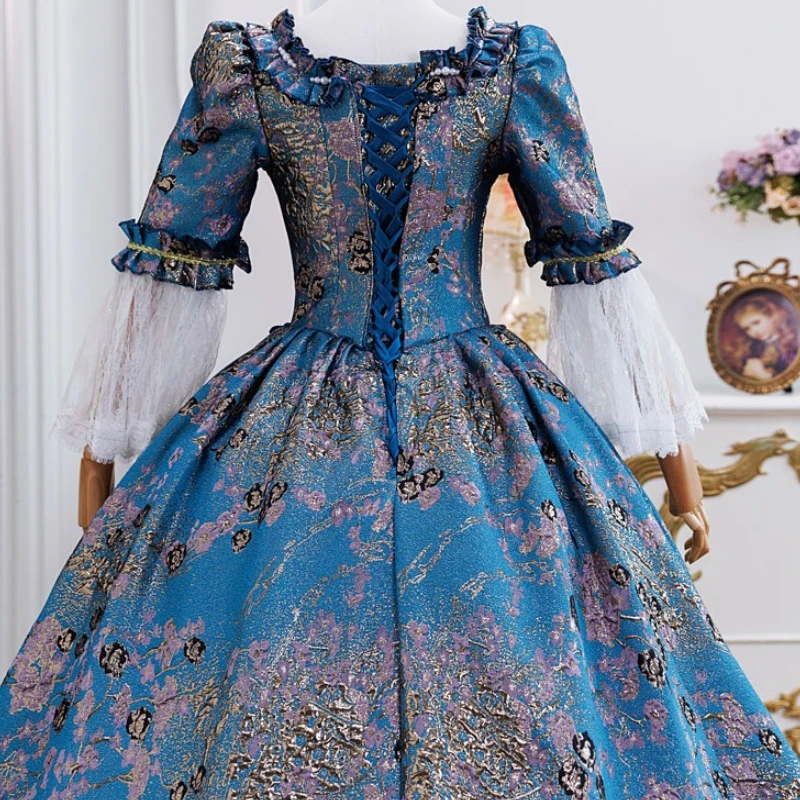 Barocco Francese Principessa Prestazioni Vestito Pittura A Olio Corte Galleggiante Parata Cosplay Dramma Camminata Spettacolo Sukienki Wieczorowe Luksusowe