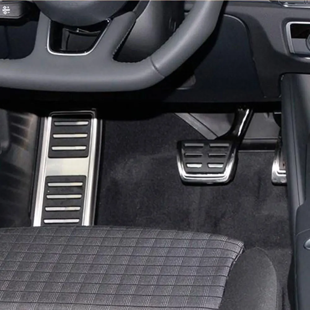 Car Foot Pedals Protection Cover For Audi A7 4K8 2019 2020 2021 2022 Gas Accelerator Brake Non-slip Stainless Steel Pedals Pads