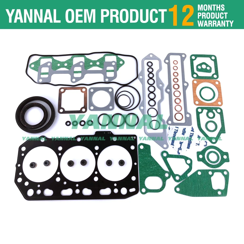 3JH3 3JH3E 3JH3CE Full Overhaul Head Gasket Kit For Yanmar Marine Boat Engine