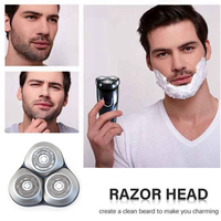 A05G-2X For Xiaomi Mijia S101 Electric Shavers Replace Blade Beard Trimmer Razor Hair Shaving Replacement Head-Gray+Silver