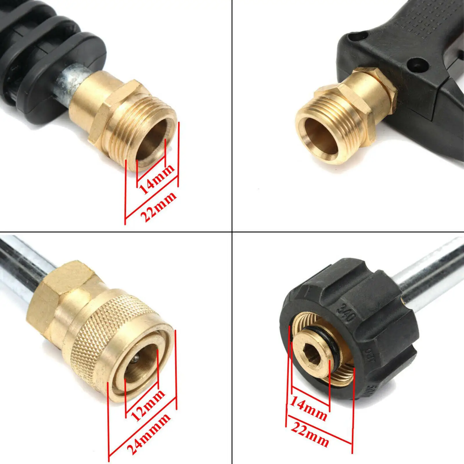 Garden 000 PSI Car Wash Pressure Washer Spray Nozzle Tip Kit