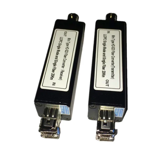 

Mini 1080P 3G HD SDI BNC To Fiber Optical Media Audio Converter HD SDI Over Fiber Optic Video Transceiver Extender 20km