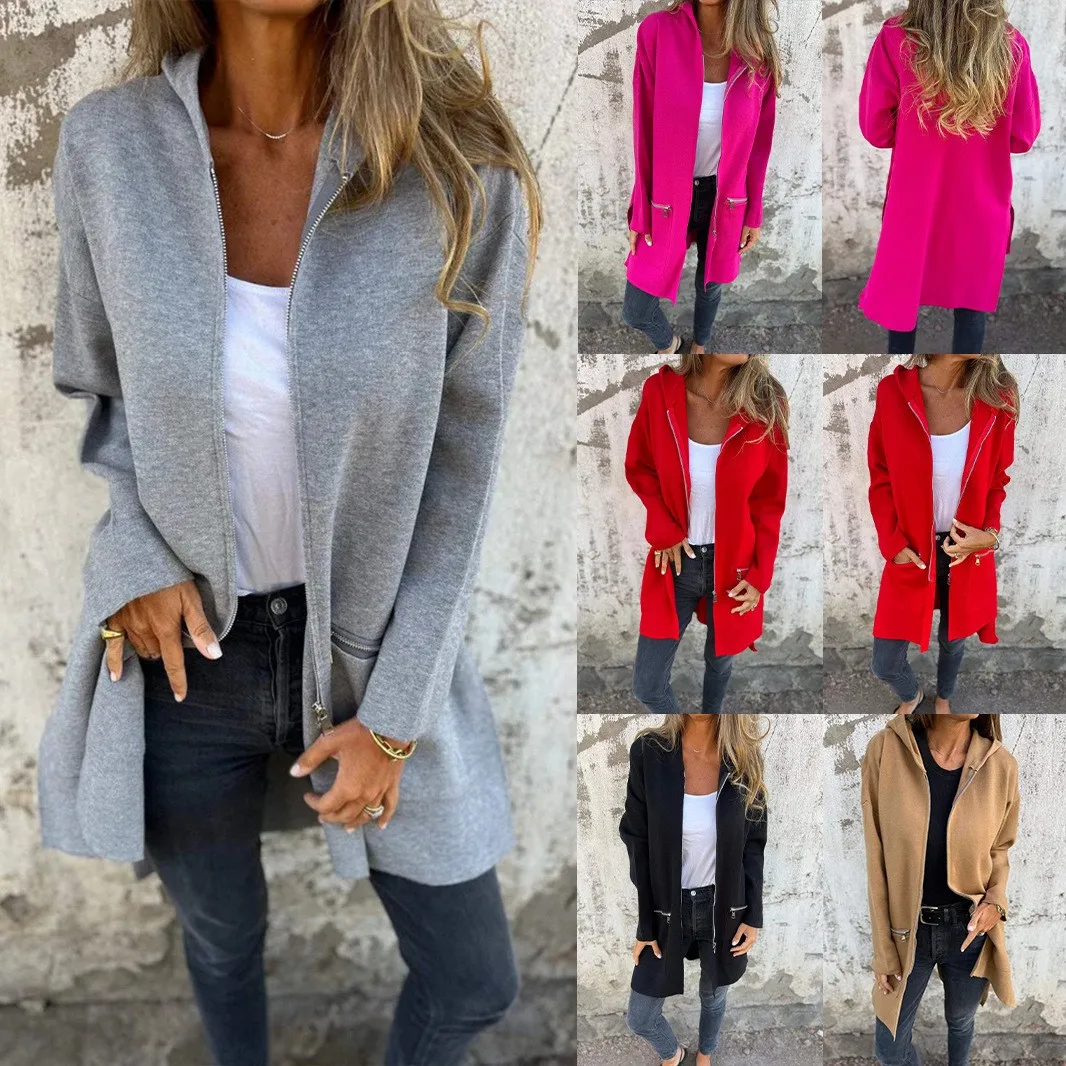 

Women's Winter Hooded Jacket Chenille Women's Hoodie Jacket Oversized Fit Zip Up Hoodie Zipper Front Casual Hooded Coat Loose