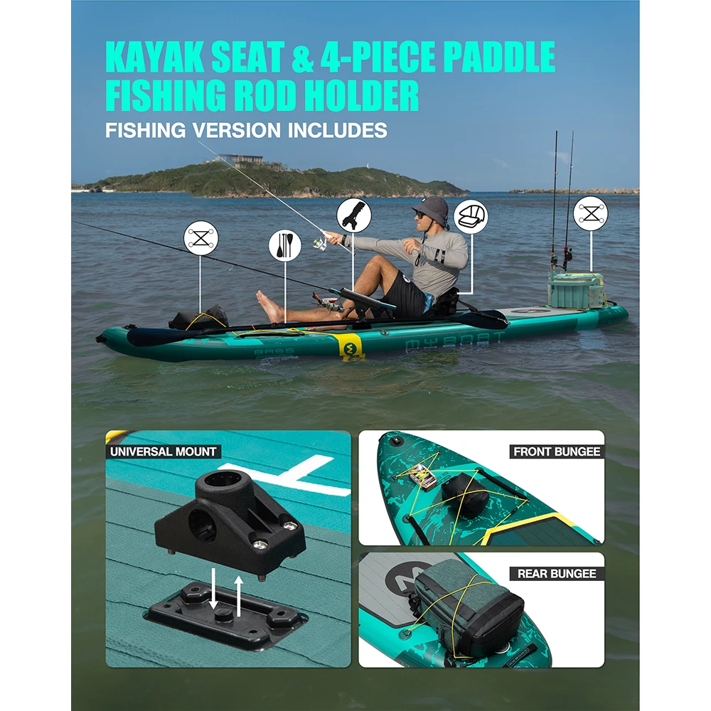 11'6 Inflatable Paddle Board with Accessories for Adults