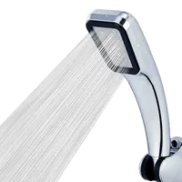 300 Holes High Pressure Rainfall Shower Head Water Saving 3 Color Chrome Black White Sprayer Nozzle Bathroom Accessories