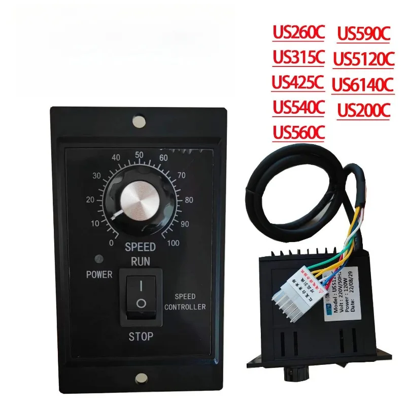 

Motor Control Device,Stepless Speed Control Durability,220V AC Speed Regulator Accessory For US315C/US590C/US5120C