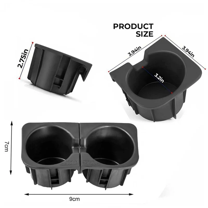 AS96-66992-04012 66991-04012 Cup Holder Insert Cup Holder Center Console Insert Drink Holder Car Parts For Toyota Tacoma 2009-20