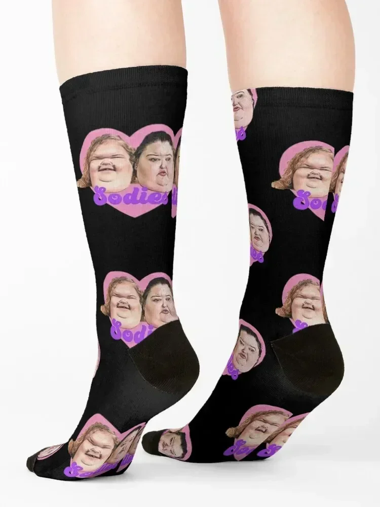 1000lb Sisters Sodies heart Socks warm winter Run bright garter Rugby Woman Socks Men's