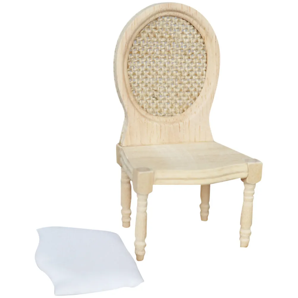 

Miniature Dining Table Chair for Kids High Grade Wood Safe Design Pretend Play Furniture Small Chair for Educational Development