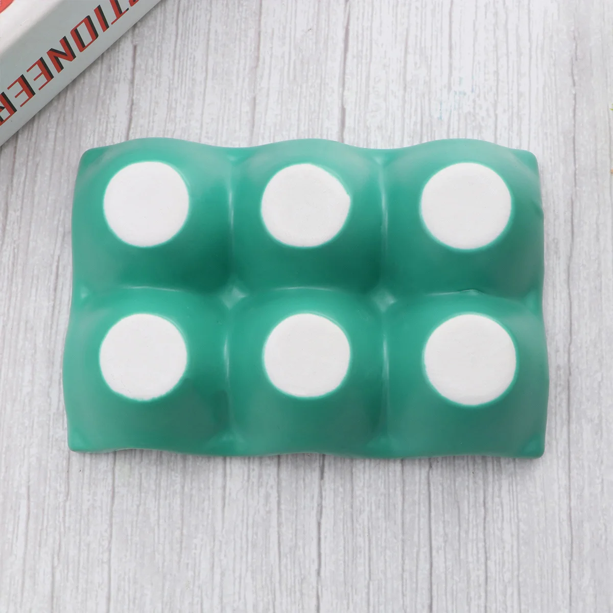 

6 Grids Egg Storage Container Ceramic Holder Anti-Slip Design for Fridge Shockproof Organizer Home Kitchen Use Green
