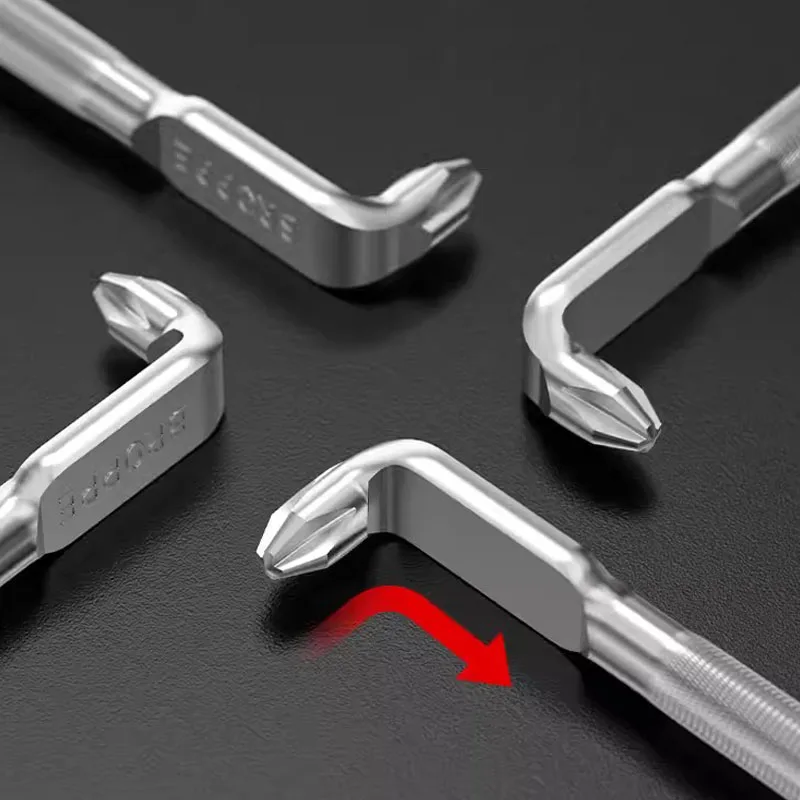 BROPPE L/Z Shaped Allen Wrench Drill Bits Double Head Magnetic