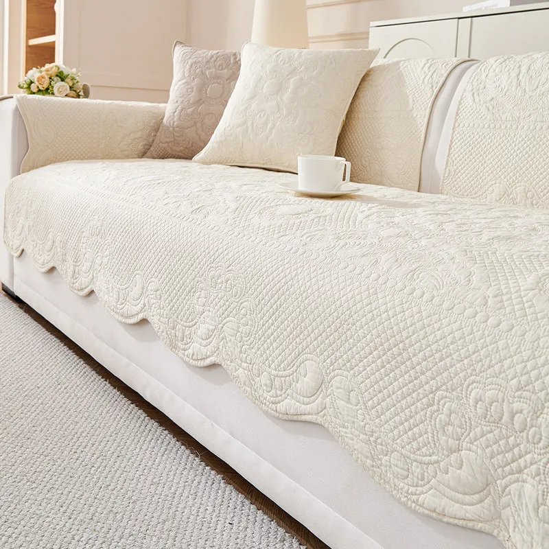 Cotton Sofa Cushion Soft Silicone Anti Slip Pad Wide Edge Wrapping Machine Wash Is Not Easy To Fade Living Room Decoration