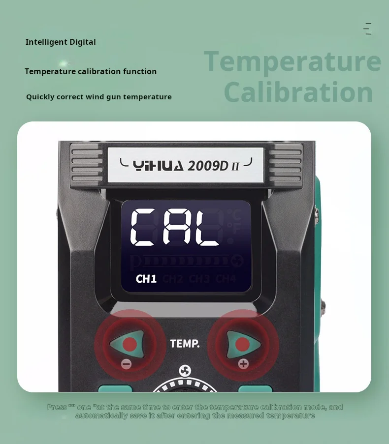 

YIHUA 2009D-II 700W High Power Hot Air Soldering Station with Cold Air Function & Sleep Mode