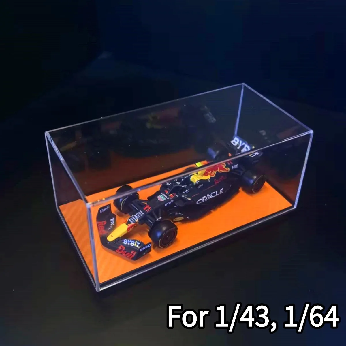 Acryl-Vitrine für Maßstab 1:43 1:64 1:87 Tomica Bburago Spark Minichamps F1 Automodell Formel 1 Miniaturspielzeug