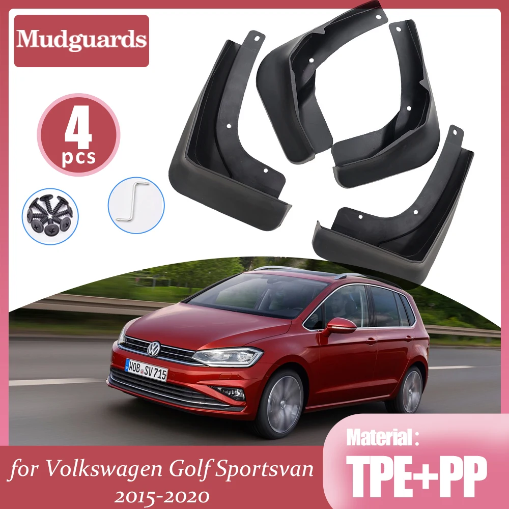 Car Mudflaps for Volkswagen VW Golf Sportsvan 2015 2016 2017 2018 2019 2020 Splash Guards Mud Flap Mudguards Fender Accessories