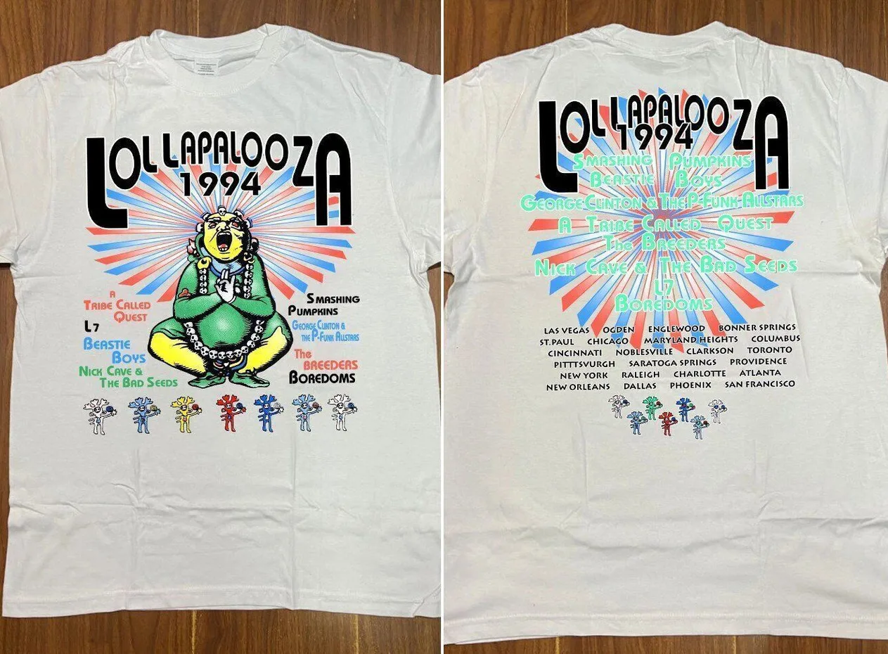 

Lollapalooza Music Tour 1994 футболка унисекс подарок для всех фанатов