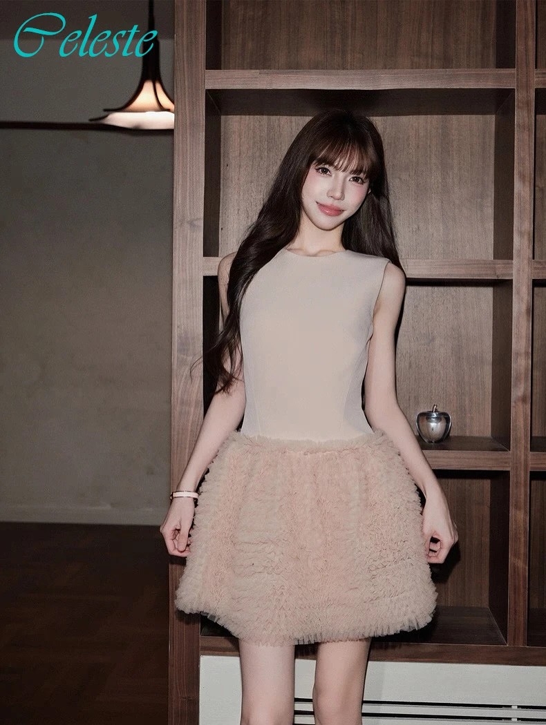 

Customized A-Line Crew Neck Sleeveless Elegant Evening Dress Delicate Classic Bespoke Occasion Gowns Temperament Party Dress