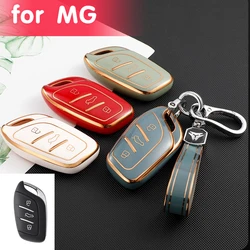 TPU Car Key Case Cover for MG ZS EV MG6 EZS HS EHS Roewe RX5 I6 I5 RX3 RX8 ERX5 Protector Shell Accessories