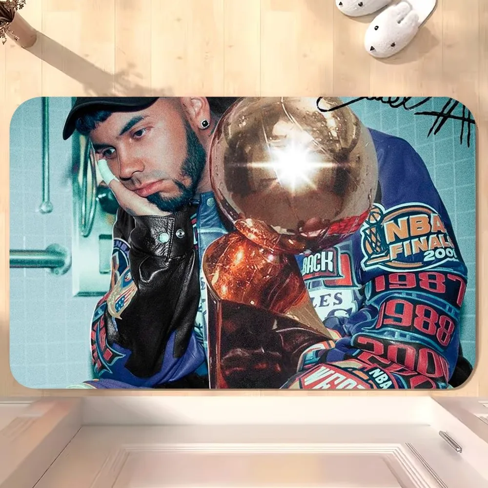 Rapper Anuel AA LLNM2 D Floor Mat Bedroom Kitchen Door Bath House Super Absorbent Foot Non-slip