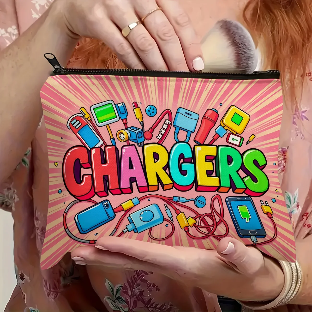 Travel Accessories Present - This Colorful Charger Storage Pouch Is