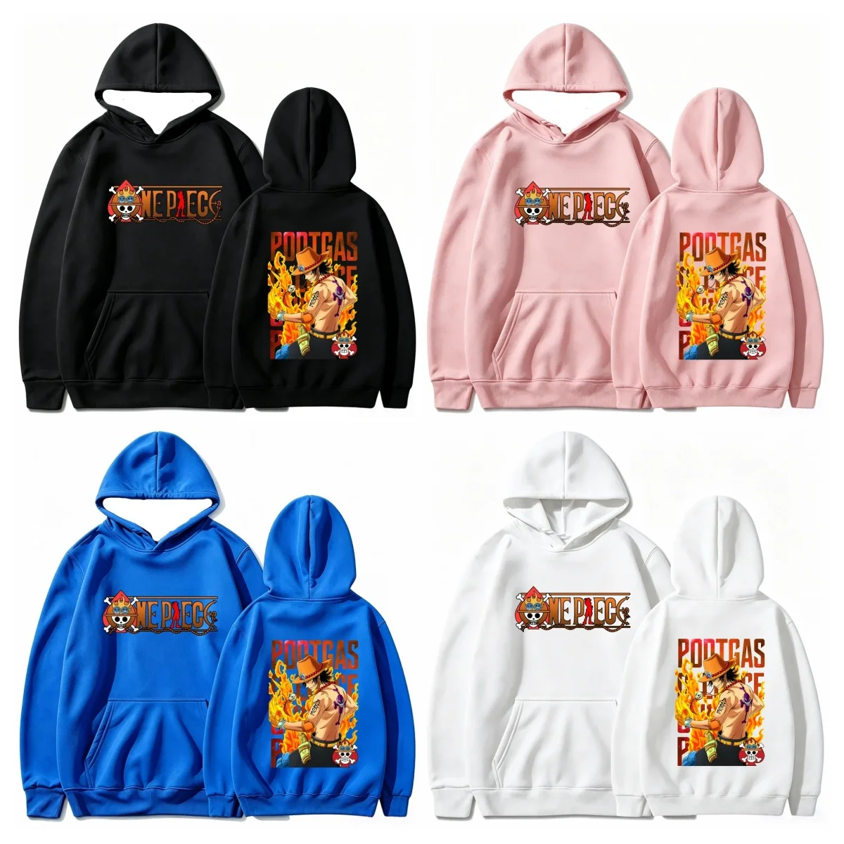 One Piece Hoodie Anime Unisex Oversized Graphic Print Sweatshirt Streetwear Autumn Winter Casual Fitness Long Sleeve New Y2k