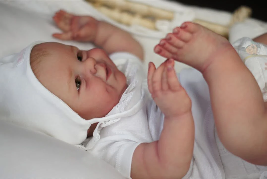 NPK-Muñeca Reborn de 22 pulgadas, versión Shaya, bonito niño pequeño, tamaño Real de 3 meses, juguete realista de tacto suave para edades de 3 a 15 años